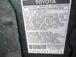 2008 TOYOTA TUNDRA LIMITED GREEN 5.7L AT 4WD Z17999
